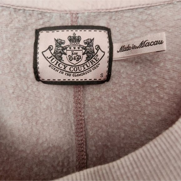 JUICY COUTURE | Sweatshirt dress ruffles blush pink sz S - Picture 2 of 6